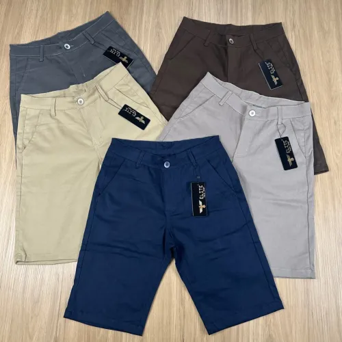 Bermuda esporte fino masculino tecido sarja 