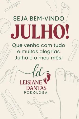 Julho com cuidados para seus pés!