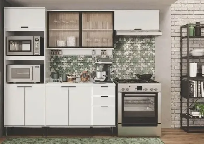 Armário de Cozinha Completo - Moderno e Funcional