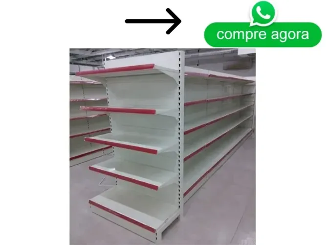 Gondola de Centro com 5 Bandejas 1,0x17M