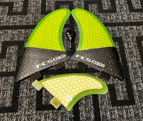 Carbono Quilhas Fcs Mark Richards Perfoamance Core Twin + Estabilizadora