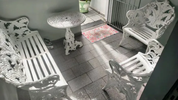 Conjunto De Jardim Samambaia Ferro Fundido 4 Peças -Promoção Carnaval