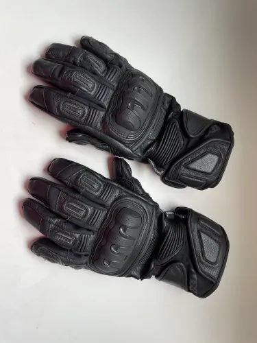 Luvas X11 Impact 2 Cano Longo Couro Preto - Tamanho M