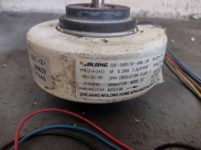 Motor ventilador evaporadora split 12W consul, modelos cbu e cbv de 9/12.000BTU/hpara 