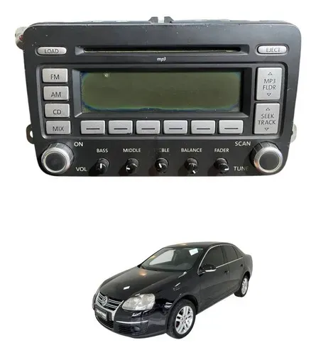 Radio Cd Player Aparelho Som Volkswagen Jetta 2008 2009 2010