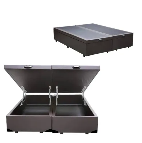 Base Box Baú Com Pistões A Gás