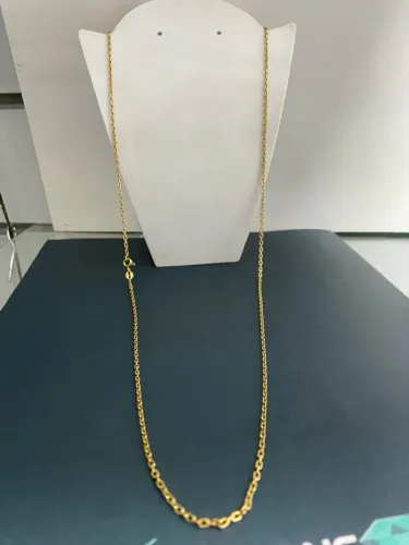 Corrente de ouro 18k 5.5 modelo cadeado maciço 