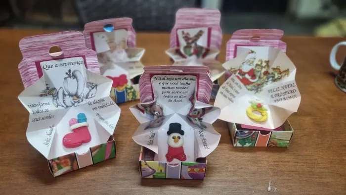 Caixinha Cartão de Natal 3D