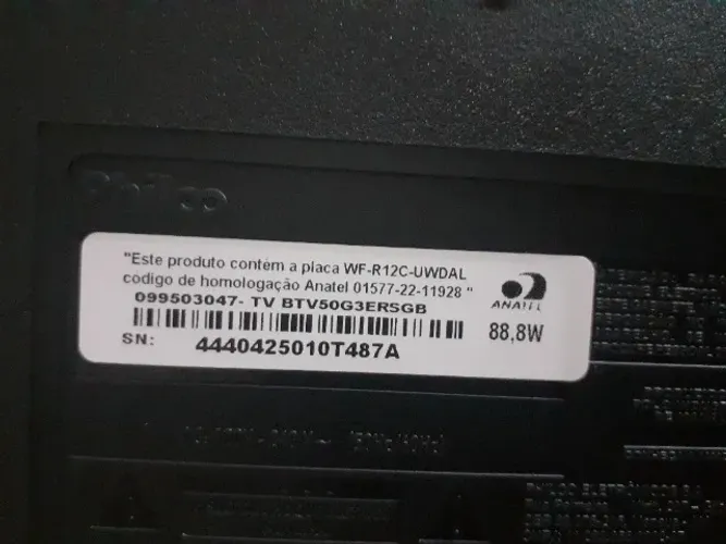 Smart tv Britânia Roku 50"