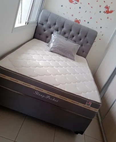 Cama casal confortável e completa entrego em Goiânia sem taxas