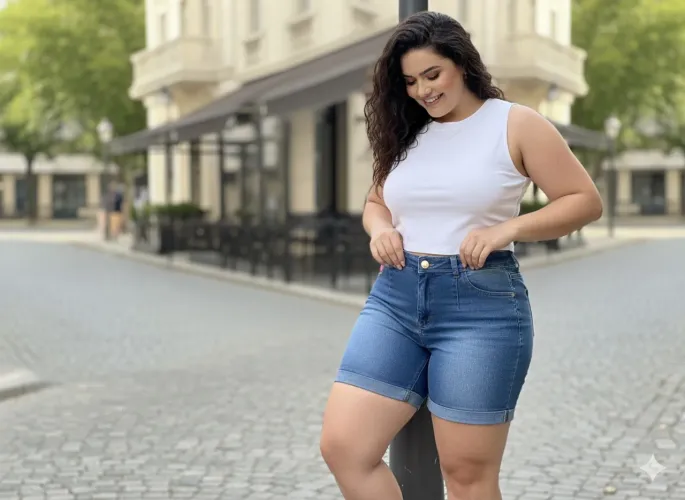 BERMUDA PLUS SOZE FEMININA BLACK FRIDAY DO 46 ao 56