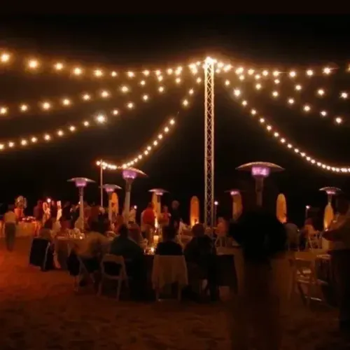 Varal De Lâmpadas Iluminação Festa Casamento Natal 20mt 40 lâmpadas 1 Cada 50cm