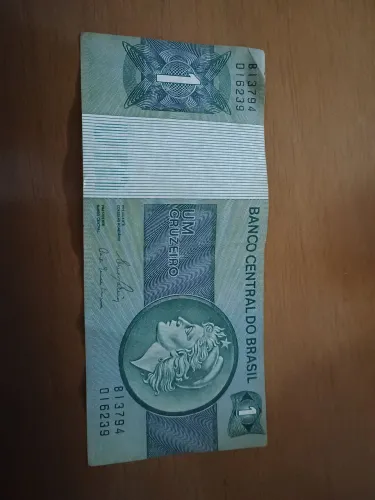Nota antiga de 1 cruzeiro 