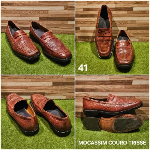Mocassim Trissê em Couro Legítimo 41