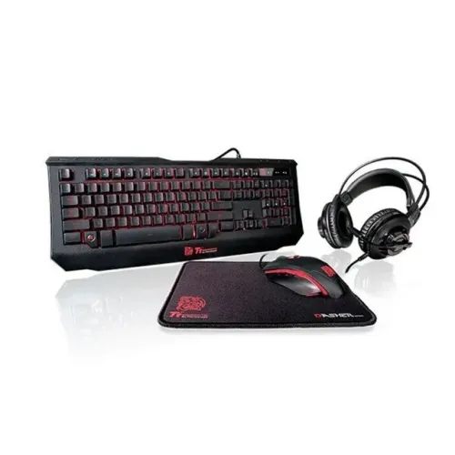 Kit Teclado Mouse Headset E Mousepad Tt Esports Thermaltake
