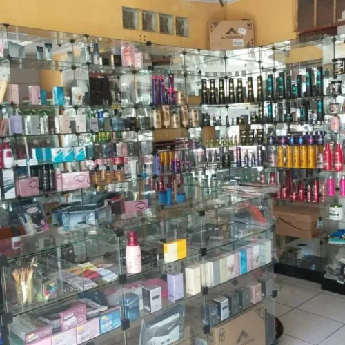 Prateleira de vidro temperado para loja de cosméticos, farmácia, pet shop, como quiser
