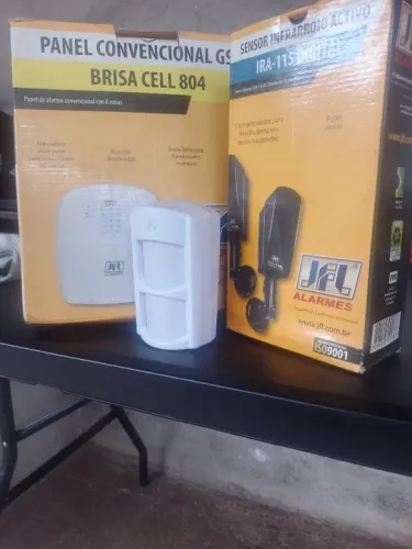 Alarme Residencial - BRISA CELL 804 - 8 Zonas - Sensor Infrarrojo Ativo