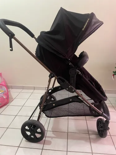 Carrinho de Bebê Completo com Moisés + Bebê Conforto (Novo) - Galzerano 