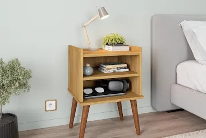 Mesa de Cabeceira Aroma Fiorello Freijó - Entrega Rápida!