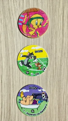Lote de Tazos Originais Elma Chips - Anos 90 - Vintage 