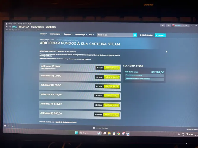 Qualquer jogo da steam 35% mais barato 