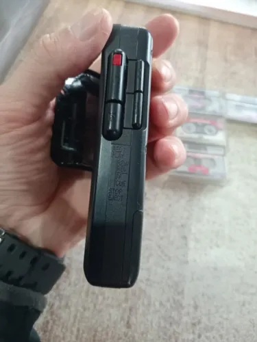 Toca fitas com gravador antigo