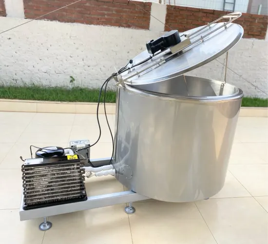 Tanque Tina  Misturador 300 Litros Inox Refrigeração Leite 220v Com Garantia Caldas Sucos