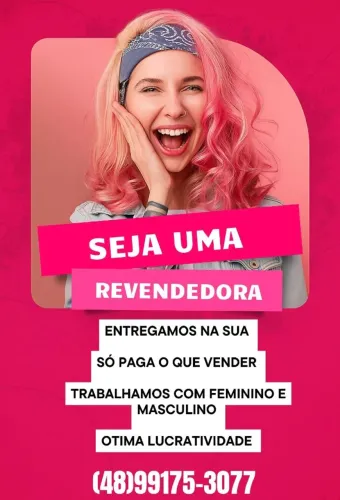 Não perca mais tempo. Venha ser uma revendedora de roupas