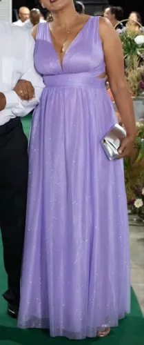 Vestido de festa Lilás 