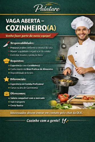 Cozinheiro de Refeições Coletivas (Cozinha Industrial)