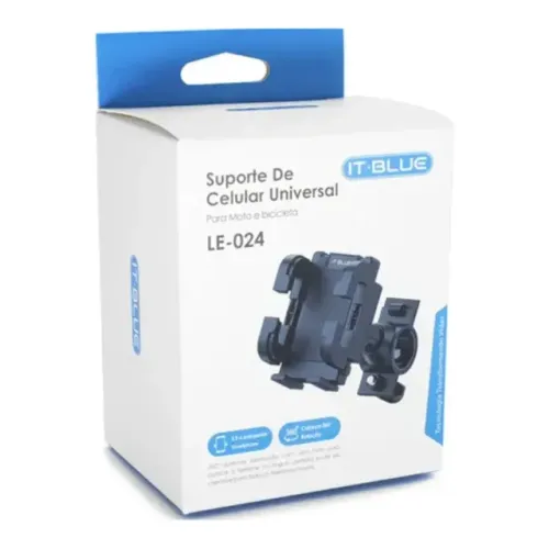 Suporte De Celular Para Moto Ou Bicicleta Le-024 It-Blue