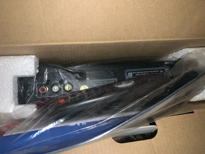 Karaokê DVD Player Mondial Novo na Caixa