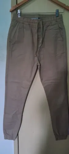 Calça Jogger Bege Tam 38