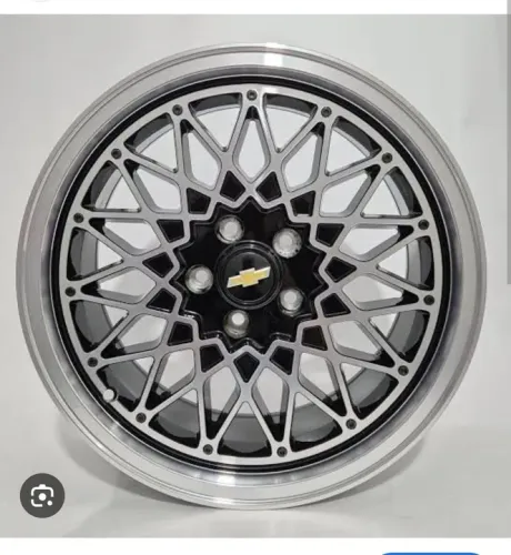 Roda Gm Omega Cd preta com diamantado aro 17 5x110 bbs