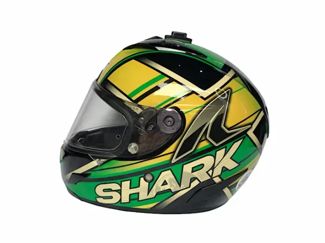 Capacete Shark Race R Pró Brasil Tamanho 60 Verde Amarelo e Preto Seminovo