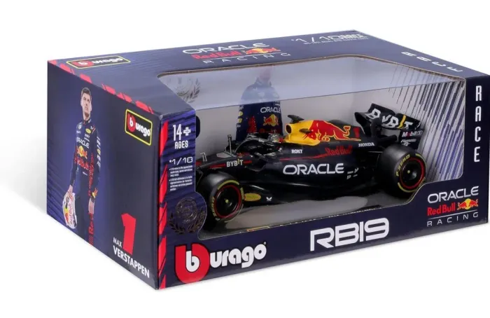 Carro de corrida Fórmula 1 Red Bull Oracle Max Verstappen 1/18 Burago