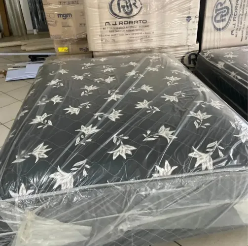 CAMA CASAL BOX CONJUGADA 20CM COM MOLAS ENSACADAS OU SEM FRETE GRÁTIS