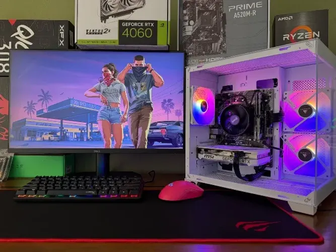 PC-Gamer Ryzen 5-5500x3D B550-MSI 16gb DDR4 SSD-M2 500gb RTX-4060 MSi 8gb