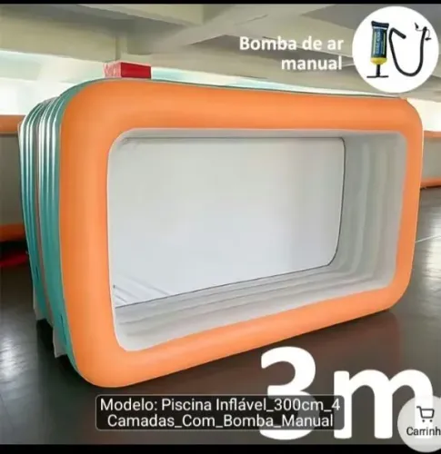 Piscina inflável 3000l