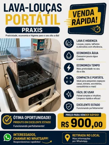Lava louças portátil Praxis