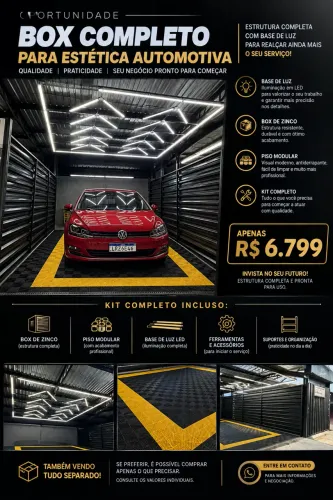 OPORTUNIDADE! VENDA-SE BOX DE ZINCO