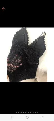 Body de renda preto