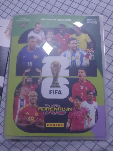Fichario Porta Cards Adrenalyn WC 2026 + Guia Inicial + Tabuleiro