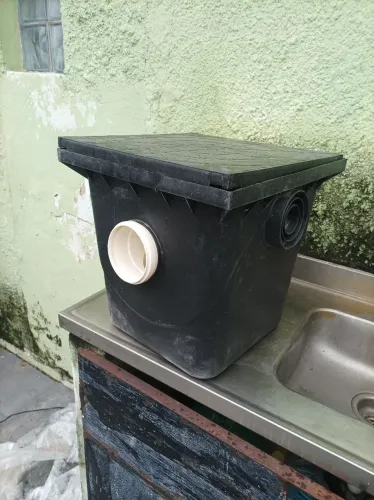 Caixa de gordura para pia 
