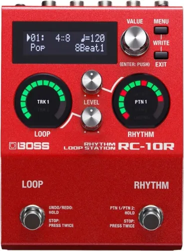 Pedal Boss RC-10R Rhythm Loop Station com fonte