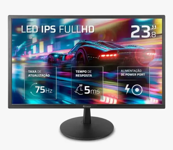 Monitor Fmaxx IPS 23,8" Full HD 1920x1080 HDMI 75Hz<br><br>VESA Preto