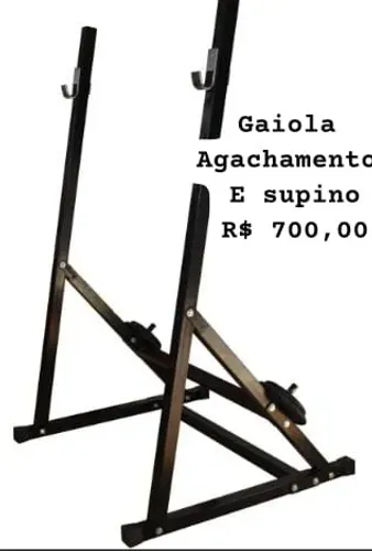 Gaiola agachamento e supino