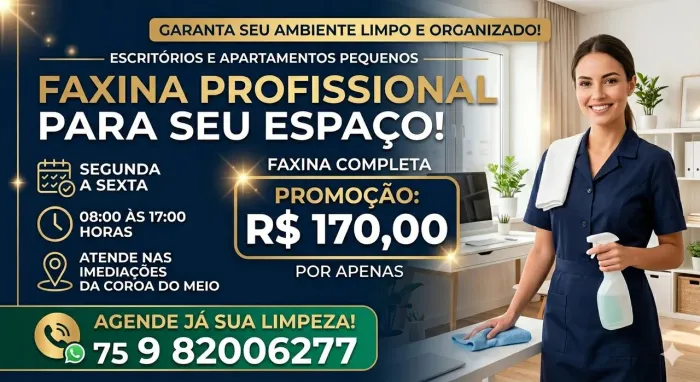 Faxina na promoção 