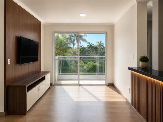 APARTAMENTO À VENDA ?51 m², 2 QUARTOS, COZINHA EM CONCEITO ABERTO, SALA COM VARANDA, 1 VAG