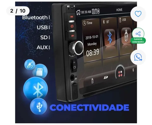 Central Multimídia para Carros Ford
